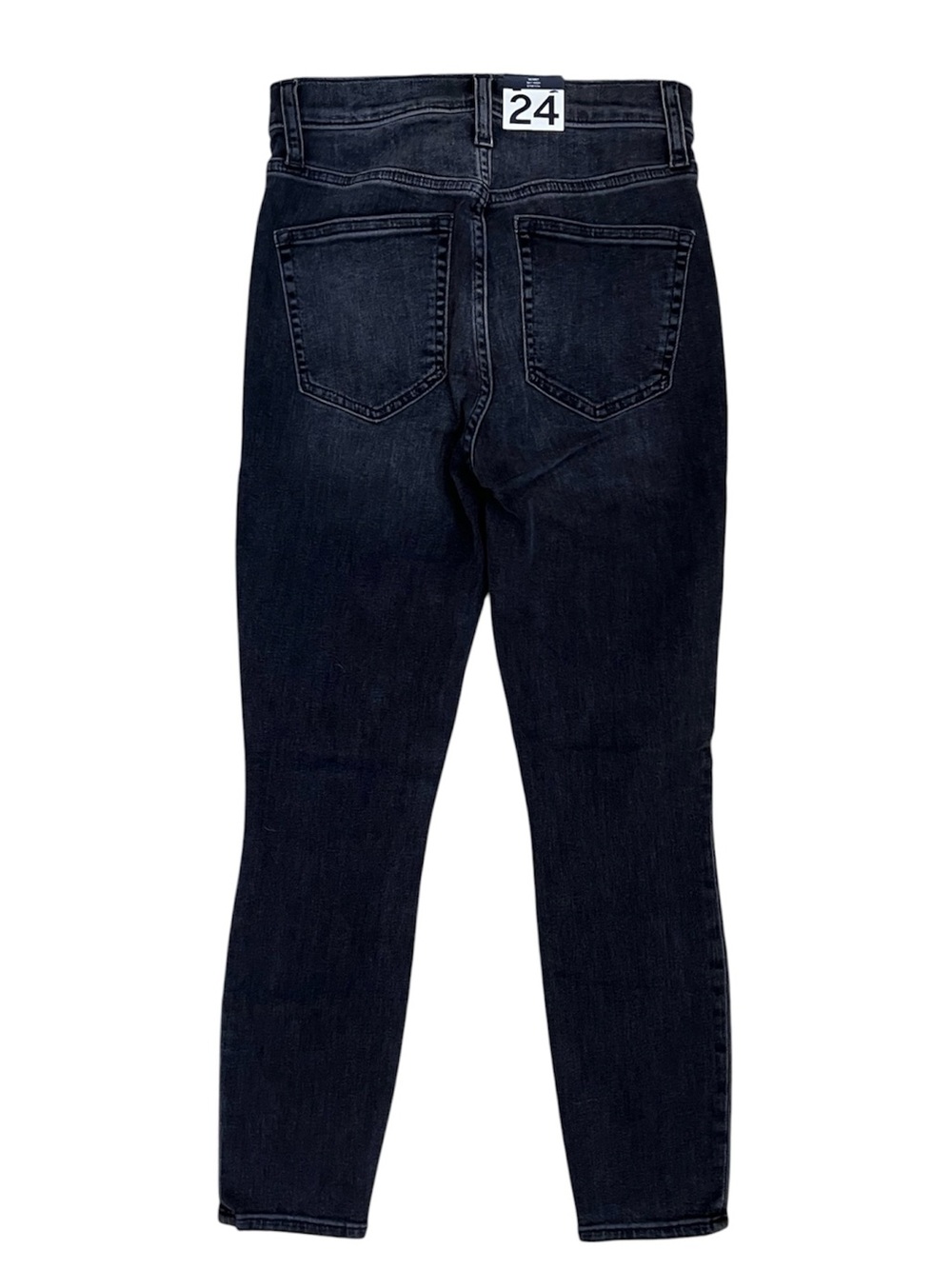 NWT ✨ GAP Sky High Rise Black Skinny Jeans Denim 24 24P Petite 00 0 - Picture 6 of 8